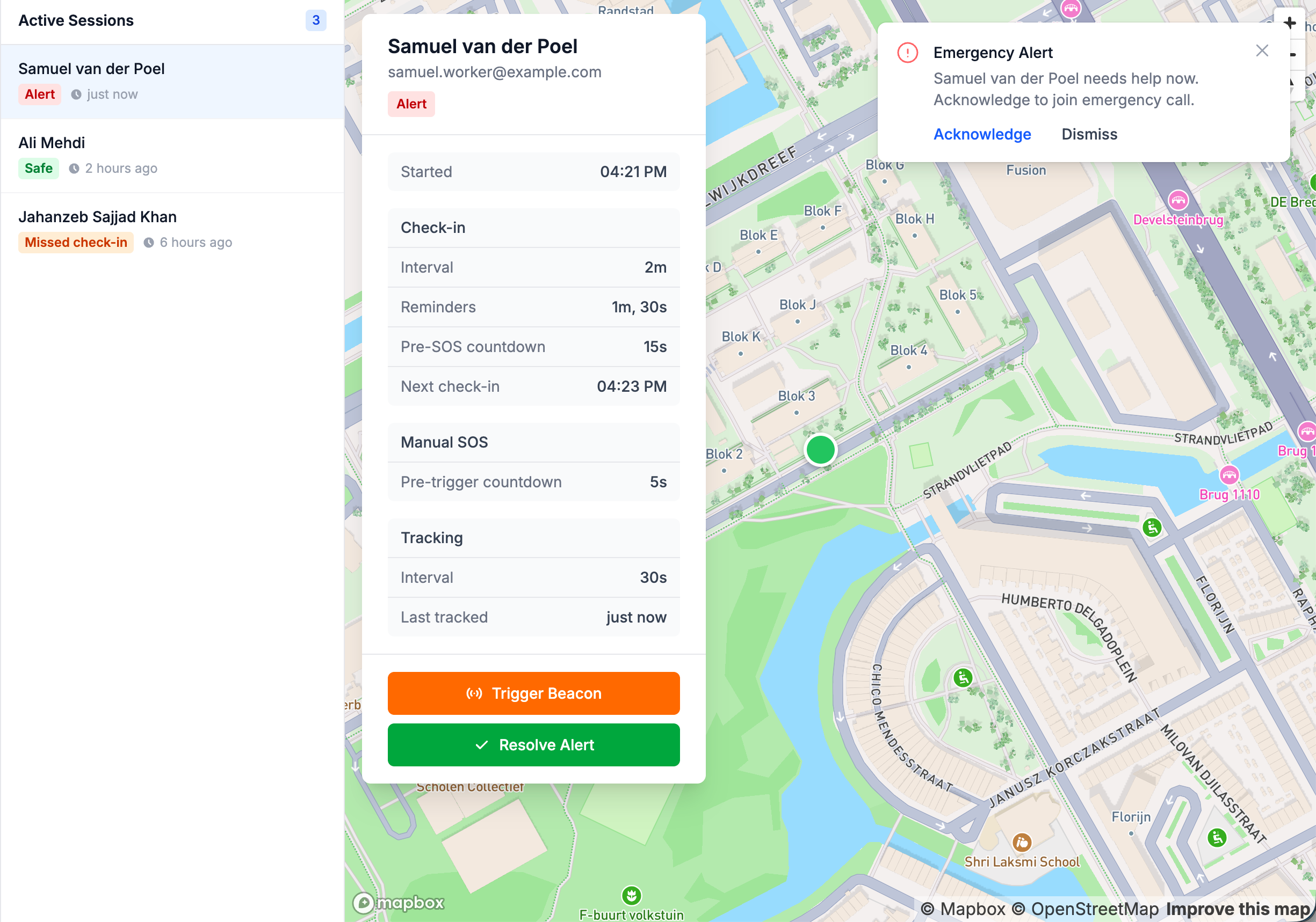 Responding to Alerts | Loneworker